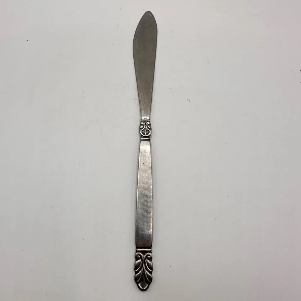 International Stainless Deluxe‎ Norse Butter Spreader Flatware Knife 6.5